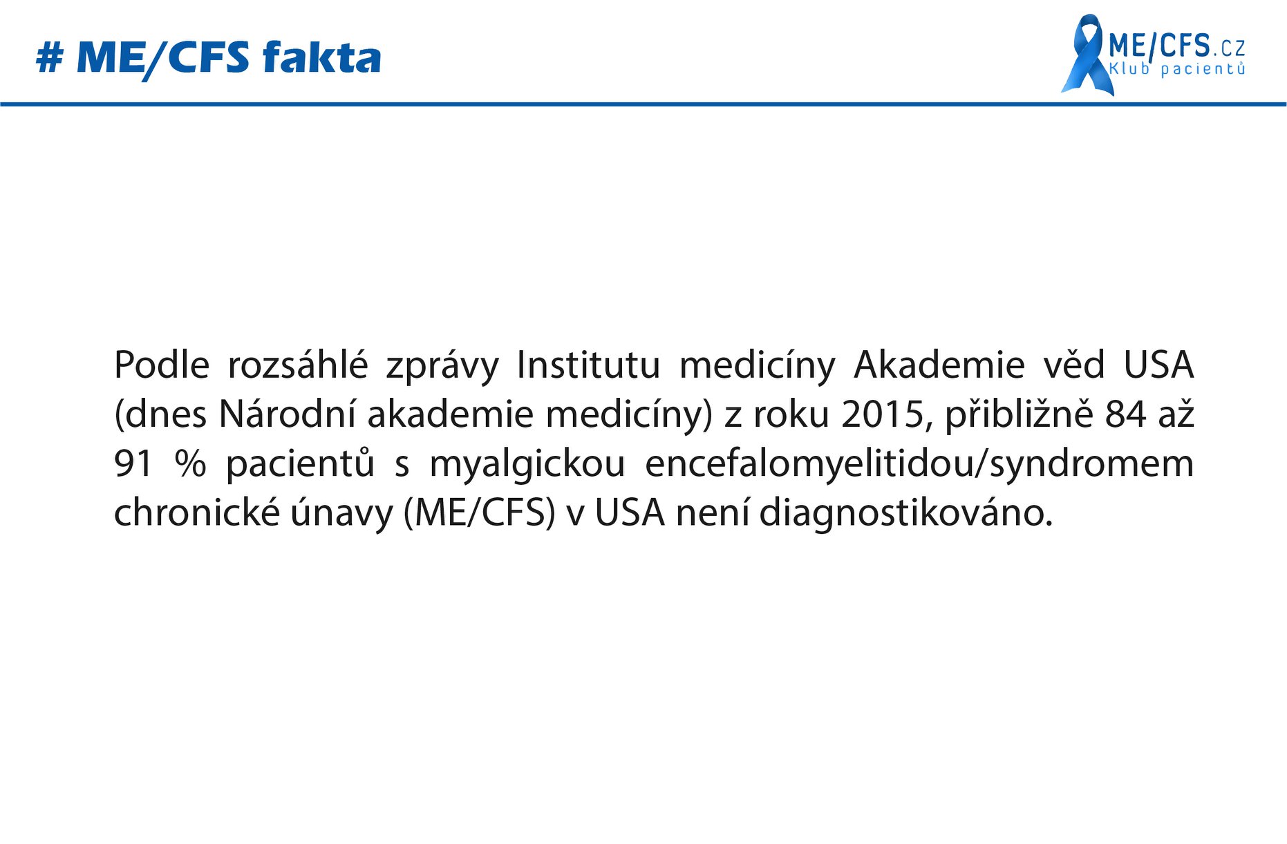#MECFS_fakta 17 - poddiagnostikované onemocnění